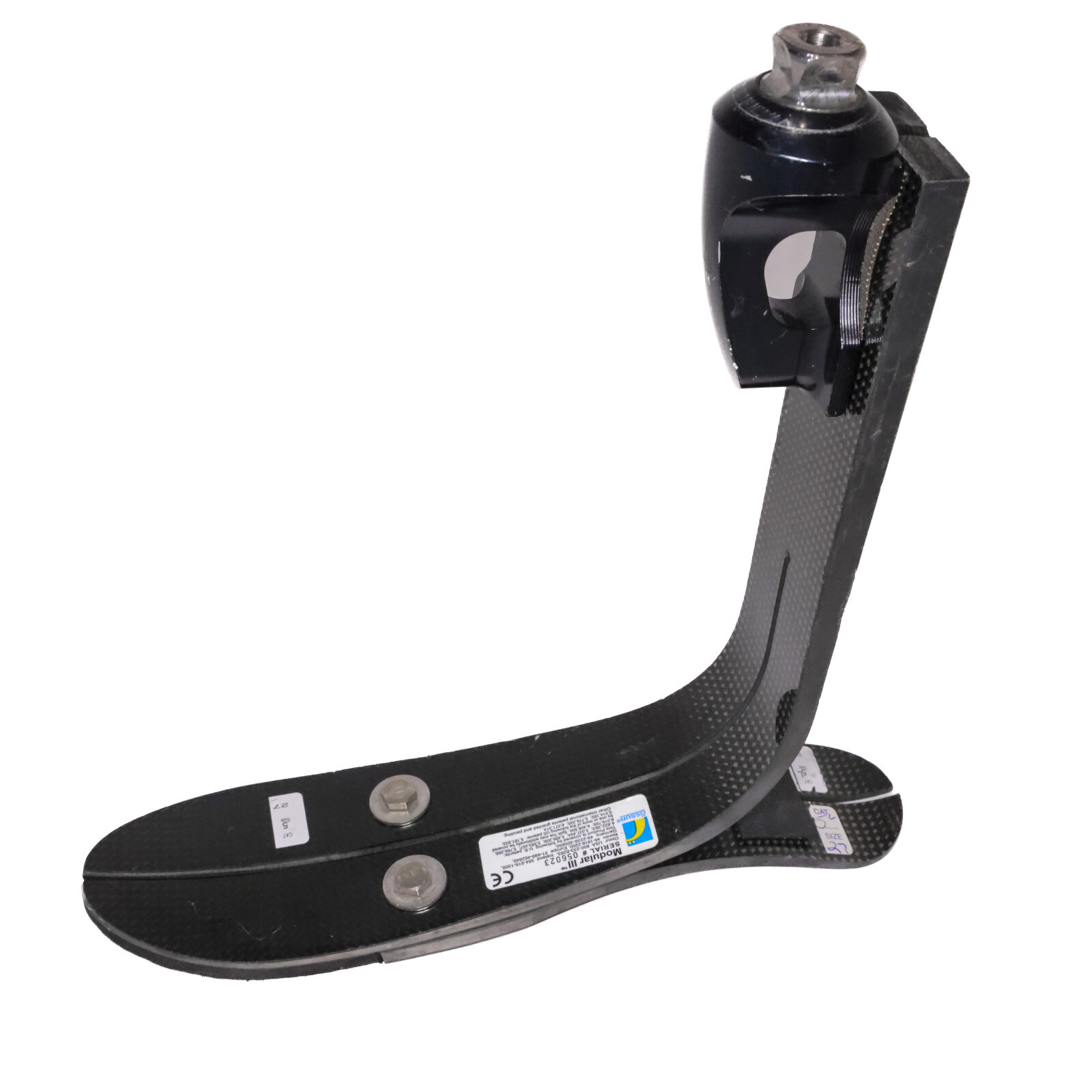 OSSUR MODULAR III HIGH PROFILE PROSTHETIC FOOT PYRAMIDAL Ht=9.8″ Sz 27 CAT 5L