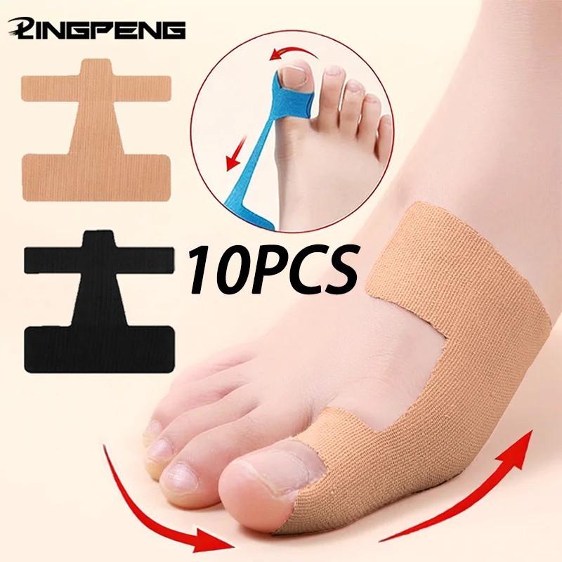 10PCS Precut Kinesiology Tape for Bunion,Bunion Corrector & Relief,Big Toe Suppo