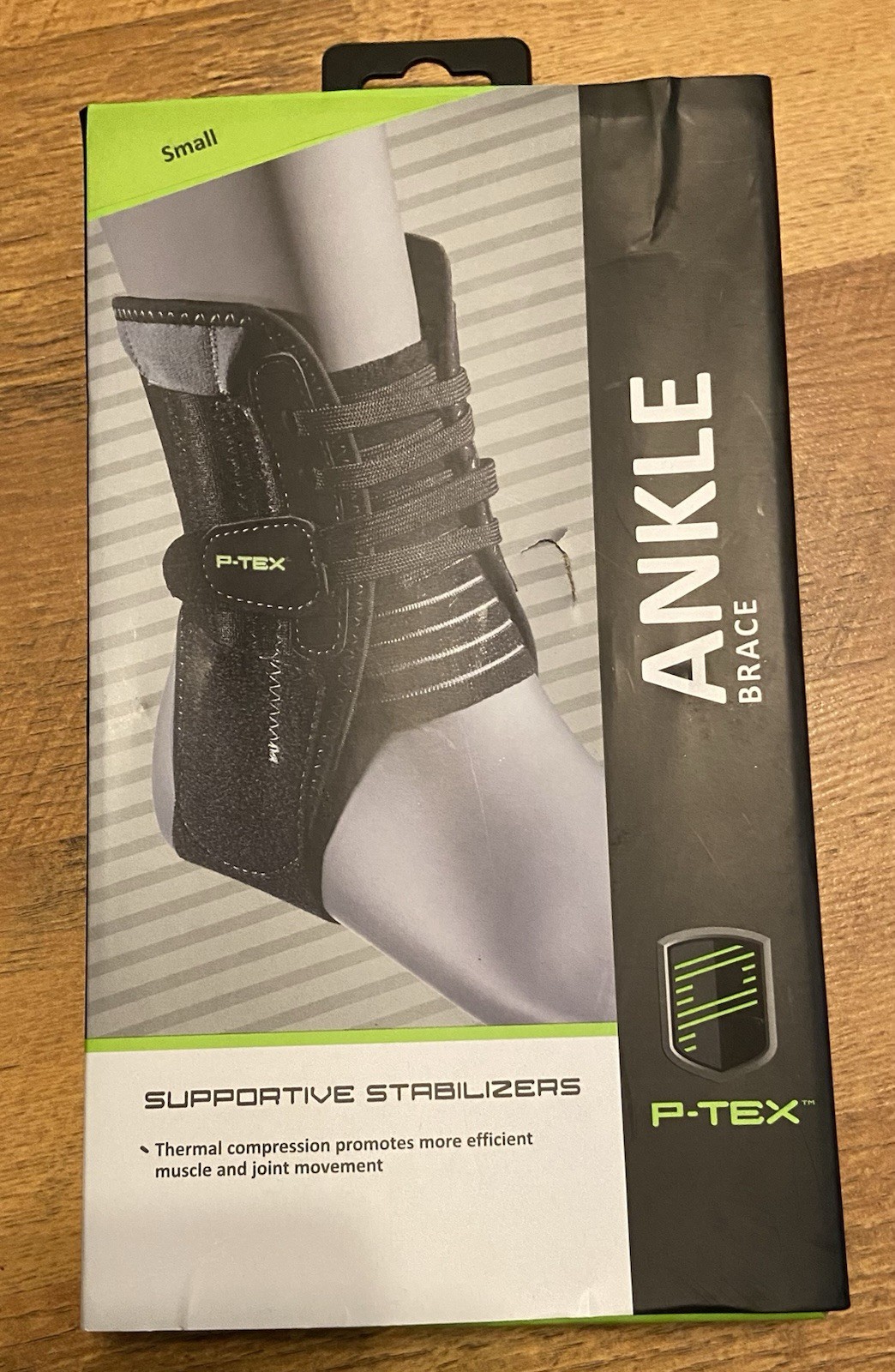 P-Tex Pro Ankle Brace Small Supportive Stabilizers Thermal Compression