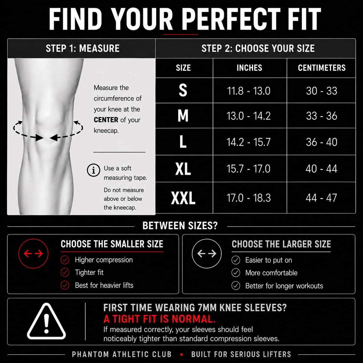 7mm Compression Knee Sleeves for Weightlifting , Powerlifting Strength, Heavy…