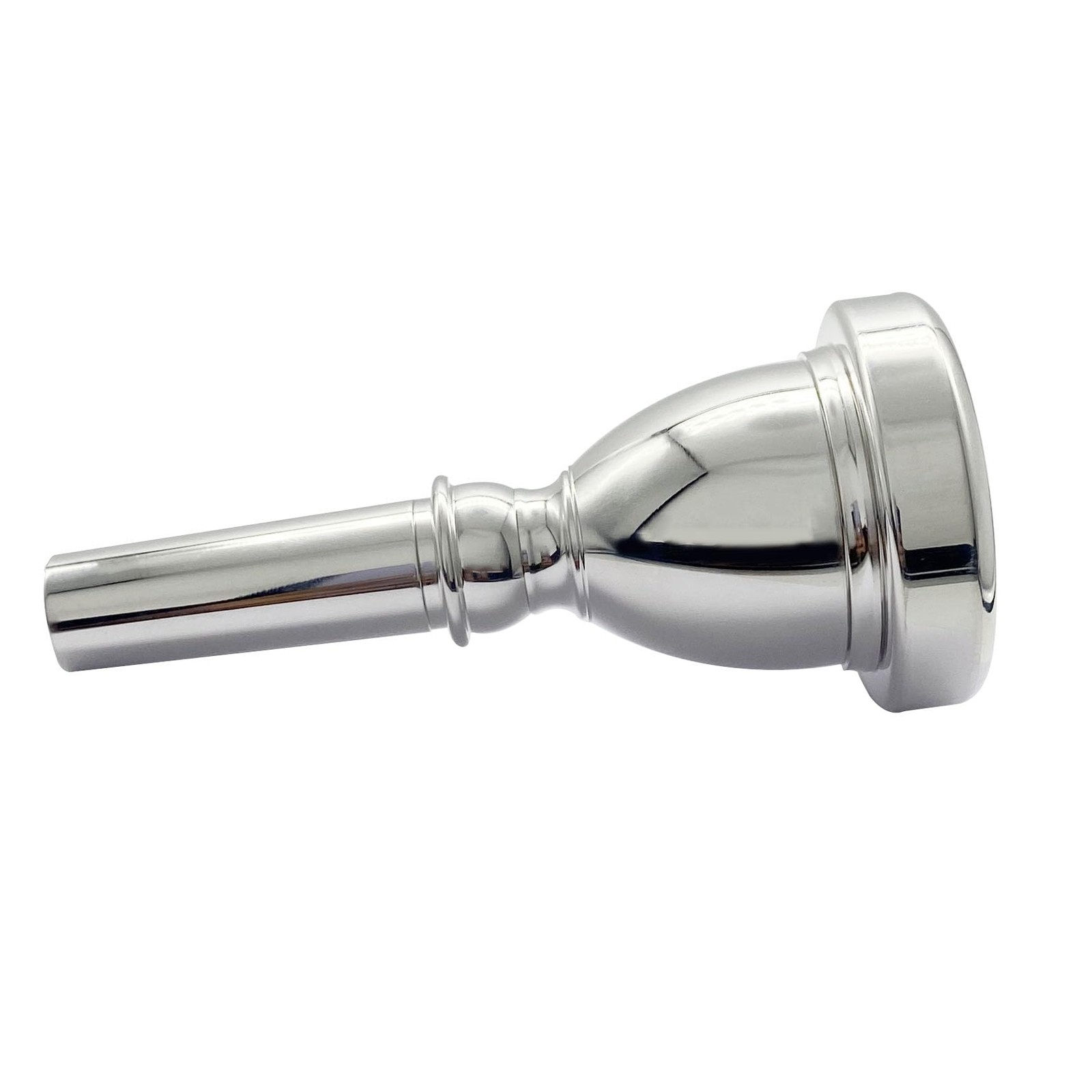Silver Plated Tuba Mouthpiece Size 22 Superior Sound Quality Durable Instrument