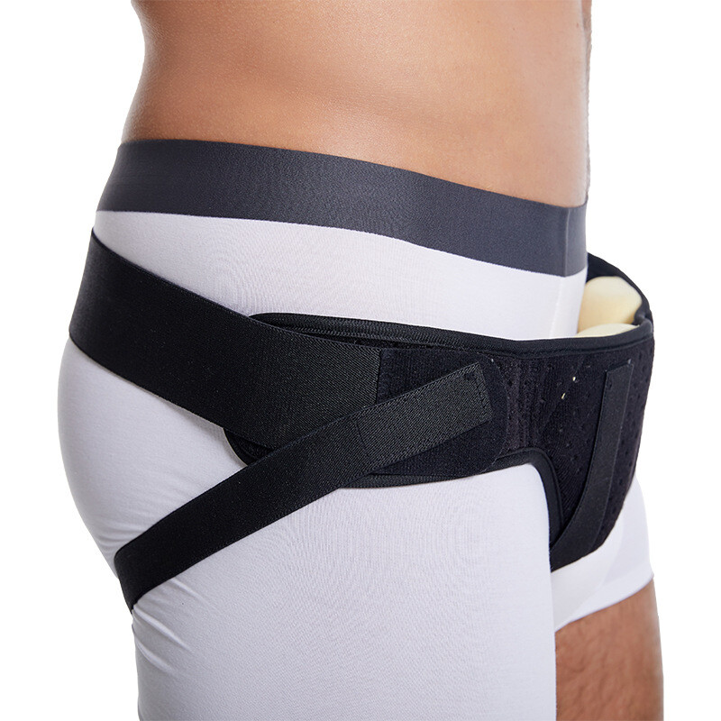 Double Inguinal Groin Hernia Support Belt Truss Brace for Men Women Pain Relief