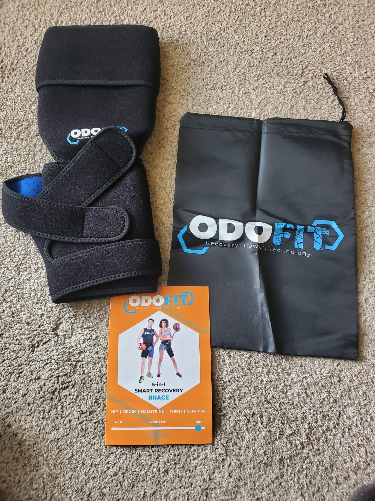 ODOFIT 5-in-1 Smart Recovery Brace Adjustable Neoprene Hip Groin Thigh Sciatica
