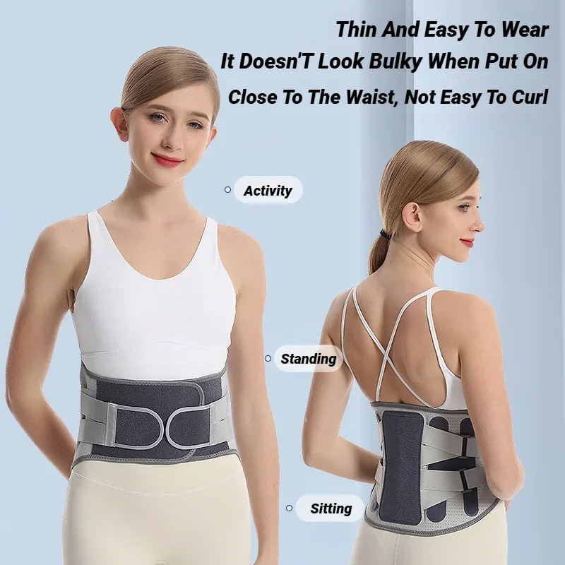 Back Brace Support Belt For Lower Pain Relief Adjustable Men Women Waist Lumbar