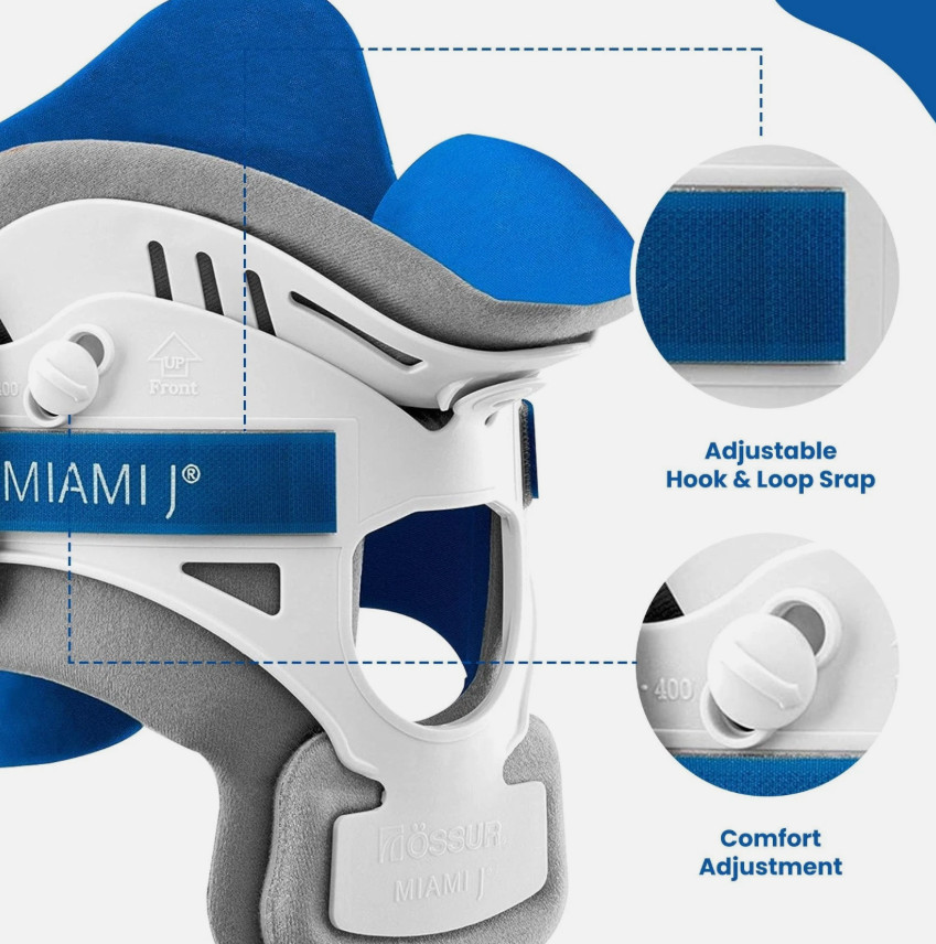 Ossur Miami J Cervical Collar Pad Spine Vertebrae Immobilizer & Pain Relief