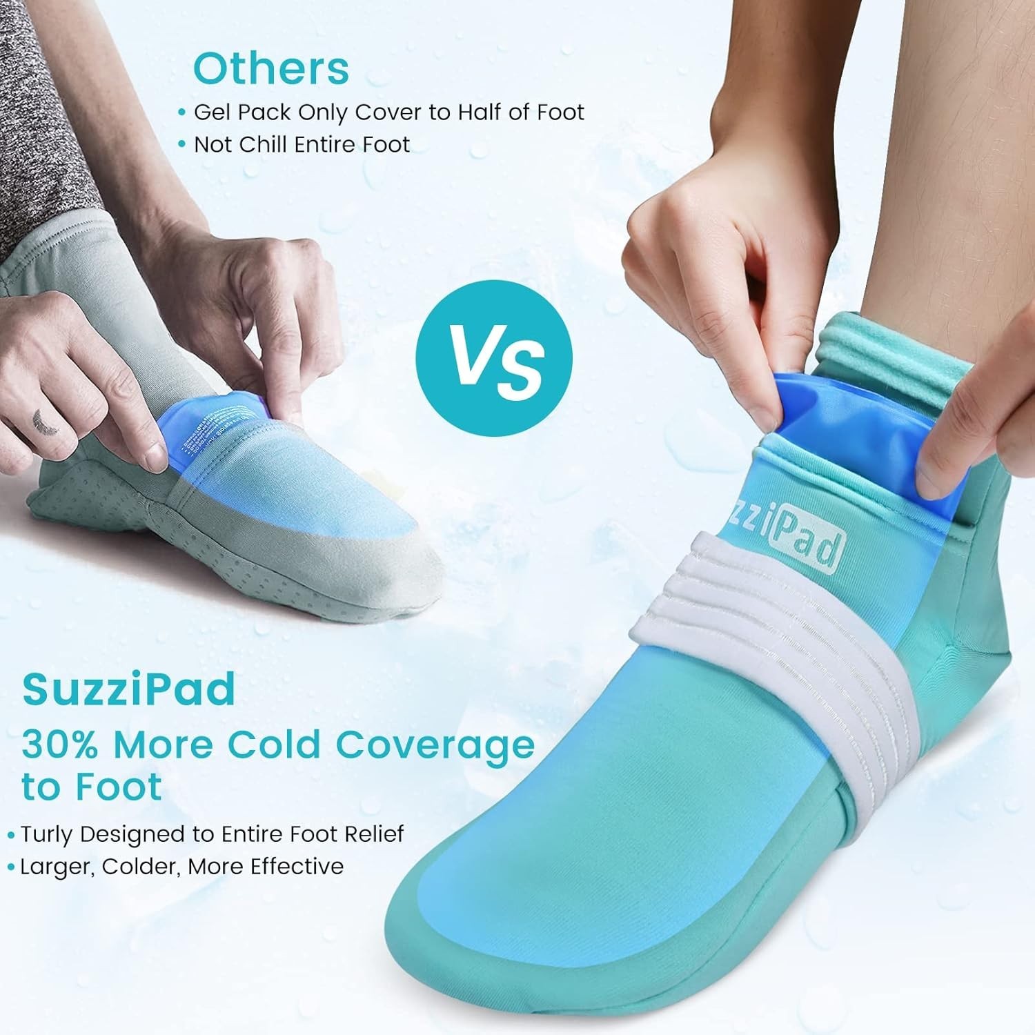 SuzziPad Cold Therapy Gloves Socks Small Chemotherapy Ice Packs Hands Feet