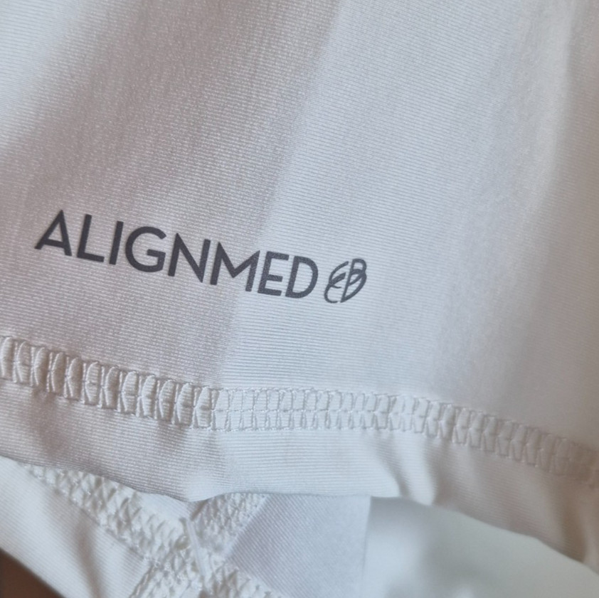AlignMed Back Posture Fitness Shirt Mens XXL 2XL White Zip-Front NEW NWT