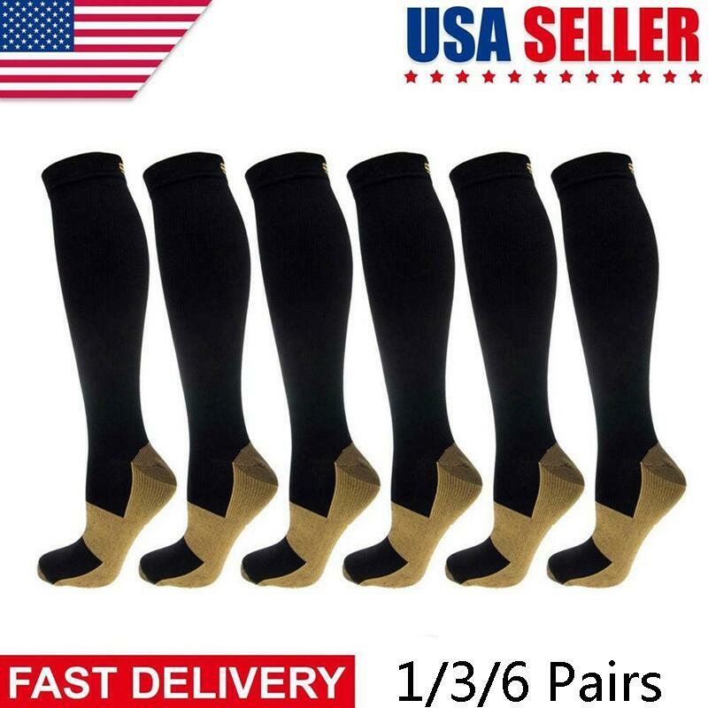 Copper Compression Socks Everyday Use for Diabetic Socks, Reduce Swelling & Pain