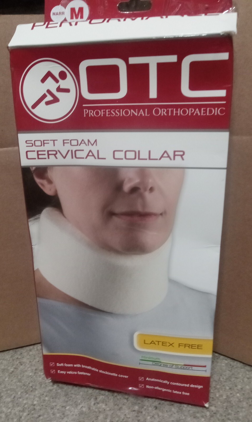 OTC Professional Orthopaedic Cervical Collar Soft Foam, Medium Support