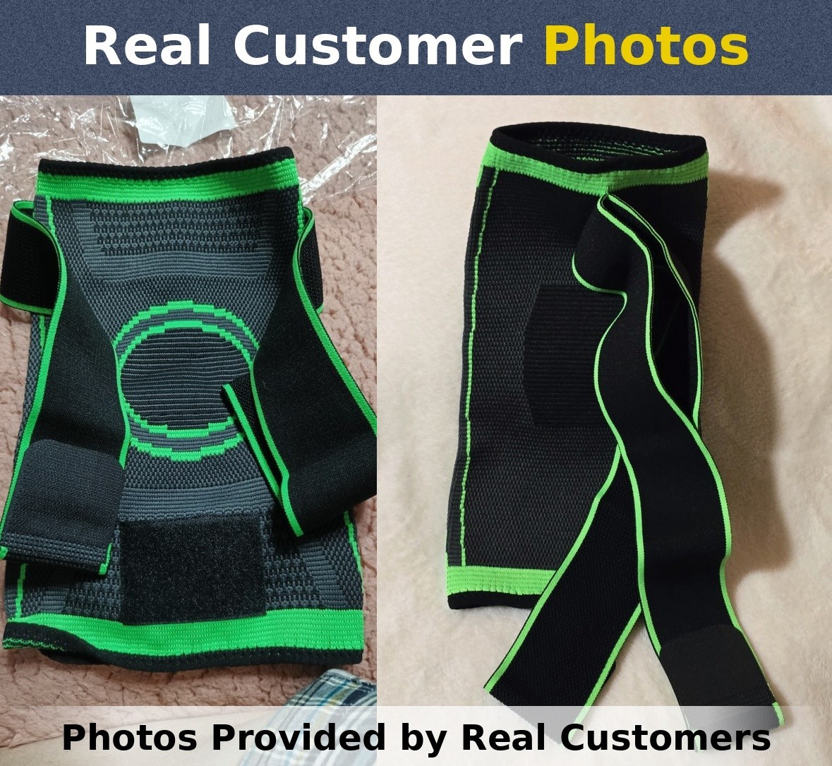 Knee Sleeve Compression Brace Support For Sport Joint Pain Arthritis Relief