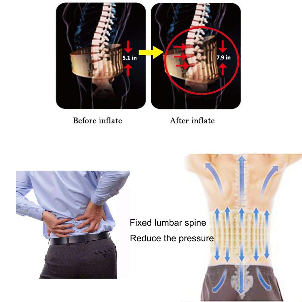 Spine Decompression Back Belt Lumbar Support for Lower Back Pain Relief US Stock