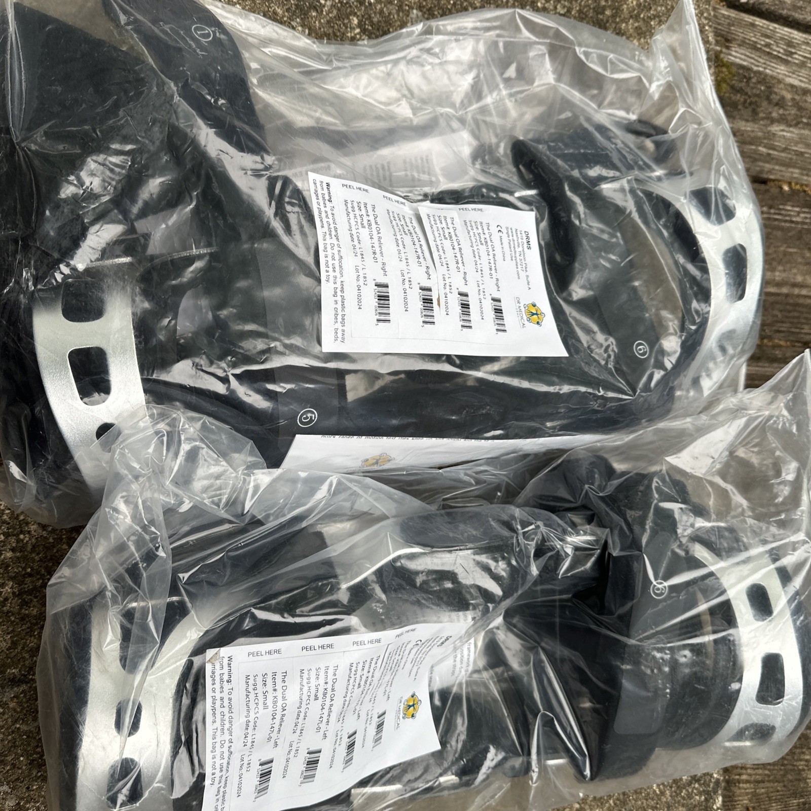 Unite Medical Double Upright Knee Orthosis LEFT-Large Knee Brace KO4552L-L