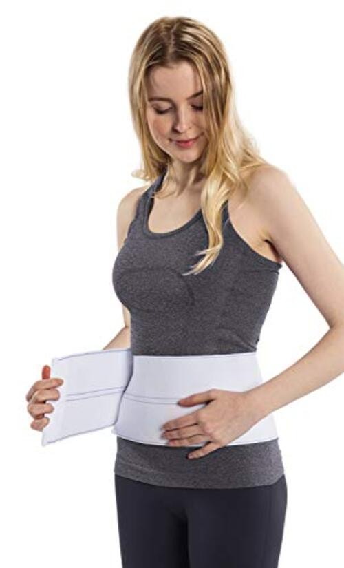 Post Surgery Abdominal Binder (Fits 60-75 Inch (Pack of 1) 2 Panel – 6″ High