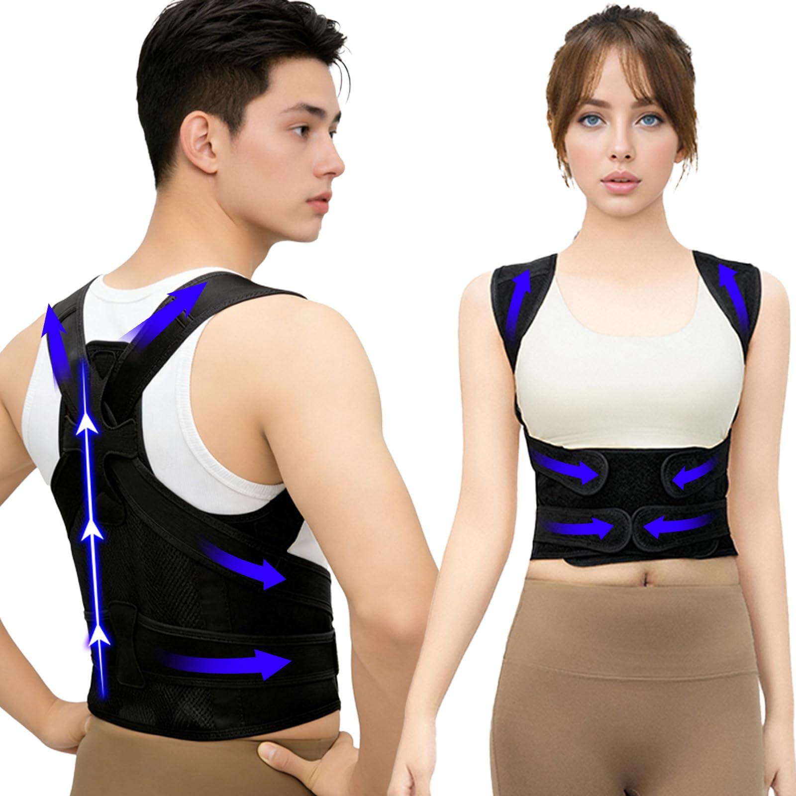 Adjustable Posture Corrector Full Back Support For Men And Women Pain Relief New