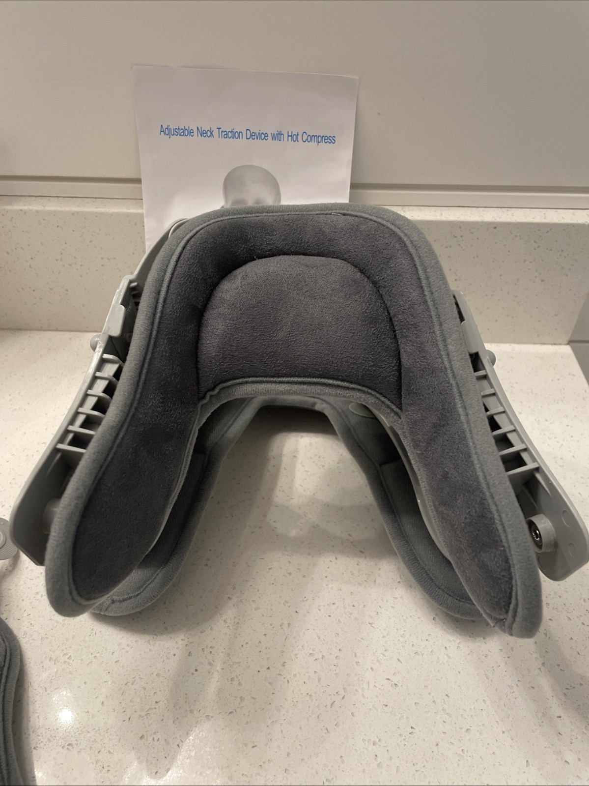 Cervical Neck Traction Device Heating Brace Support PainRelief Stretcher Therapy