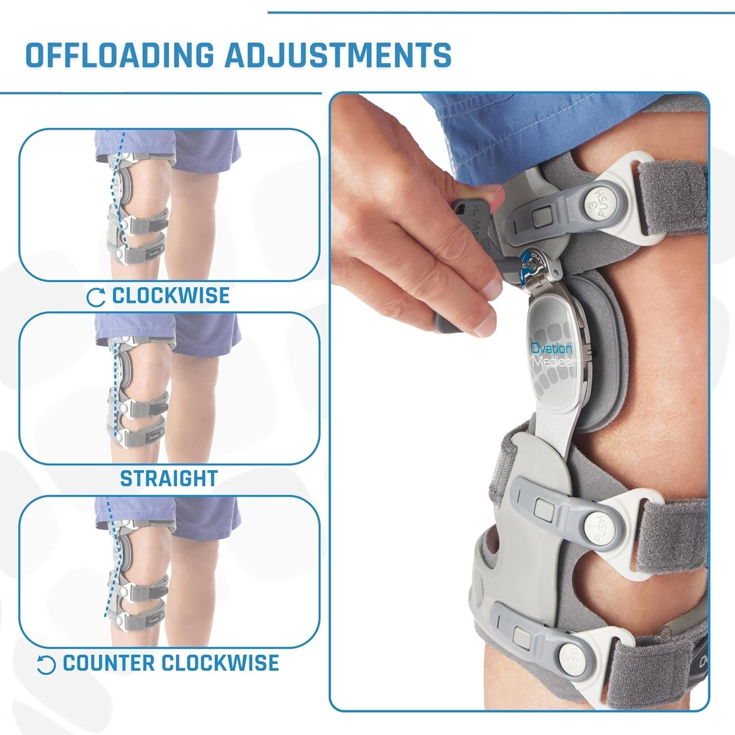 Game Changer Unloader Right Knee Brace – Lightweight, Low Profile OA Knee Brace