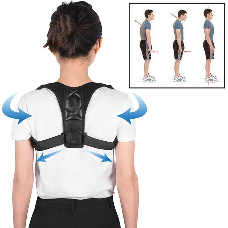 Back Brace Posture Corrector Men Shoulder Neck Pain Upright Belt Women Support