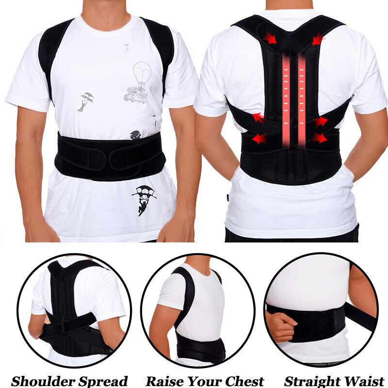 Safety Posture Corrector Secure Work Adjustable Heavy Lifting Back Support Belt
