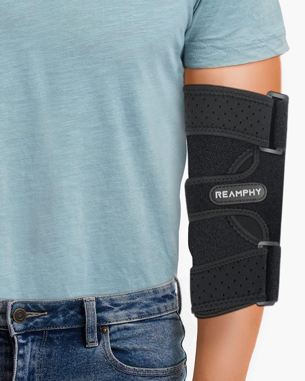 Reamphy Elbow Brace,Comfortable Night Sleep Support,Elbow One size