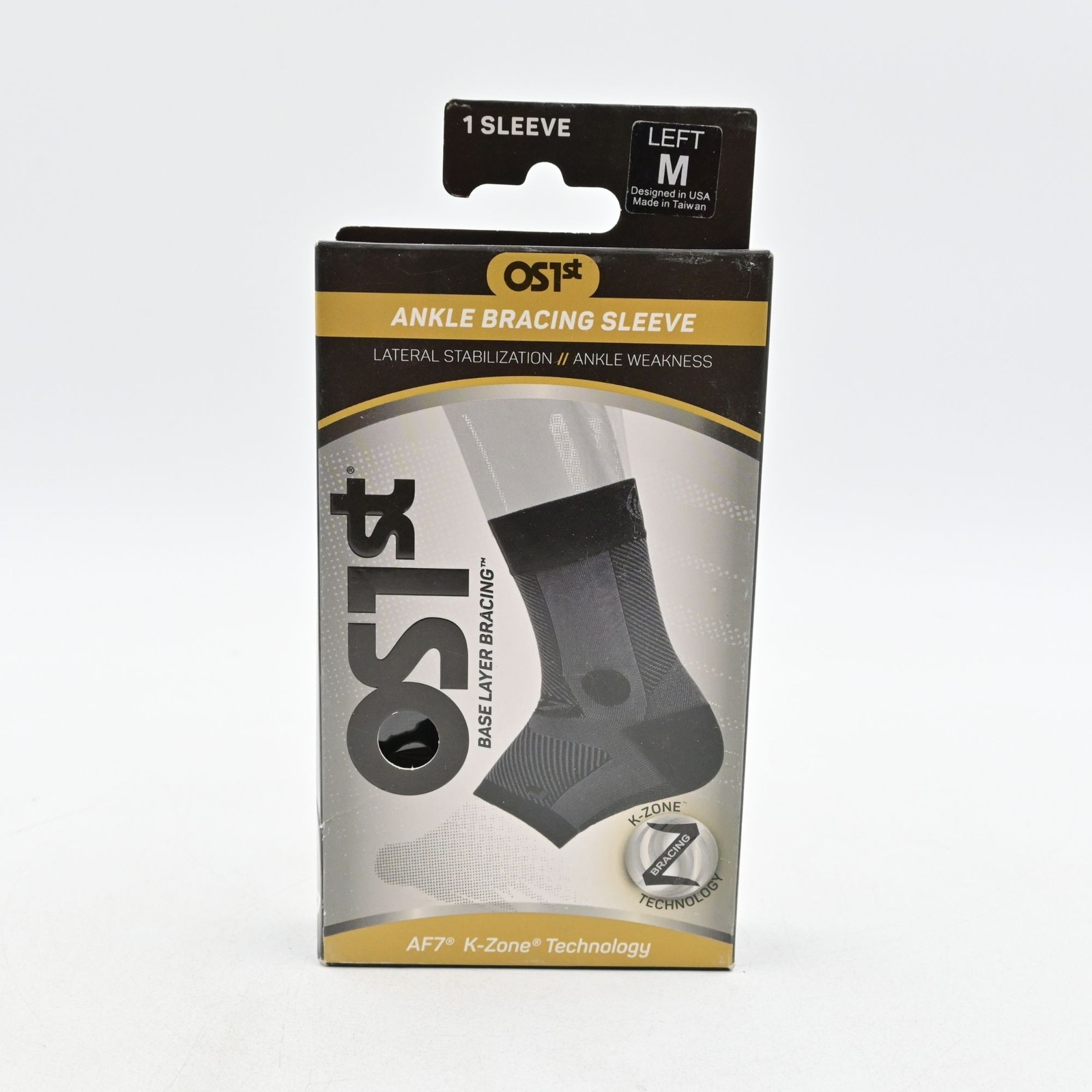 OS1st AF7 Ankle Bracing Sleeve Medium Left Lateral Stabilization