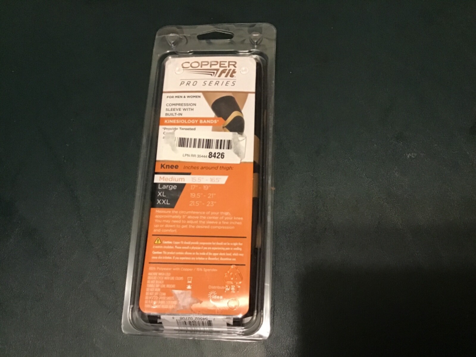 Copper fit pro series medium 15.5’ compression sleeve with built in new