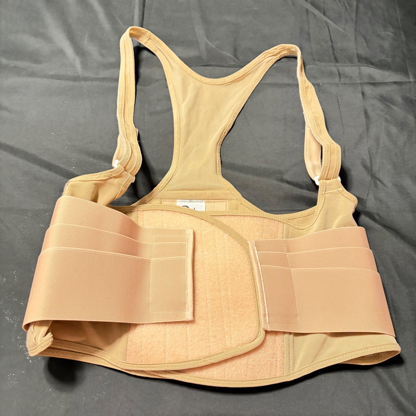Cincher Waist Trainer Compression Vest XL Beige Posture Support Shapewear