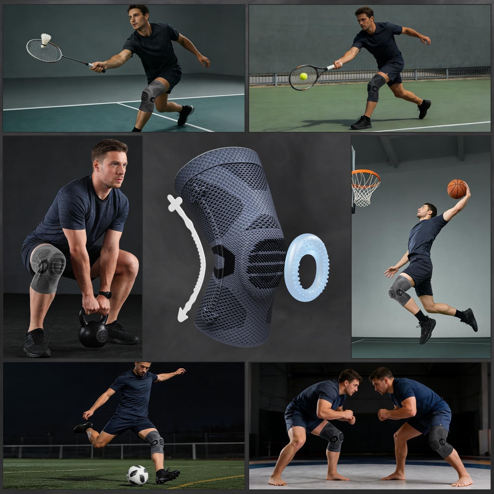 Professional Knee Brace Support for Men & Women – Medical Relief, Adjustable Fit