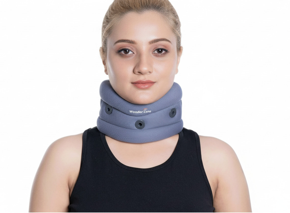 🩵 Wonder Care Soft Cervical Neck Brace Collar Pain Relief Support – Ships fast