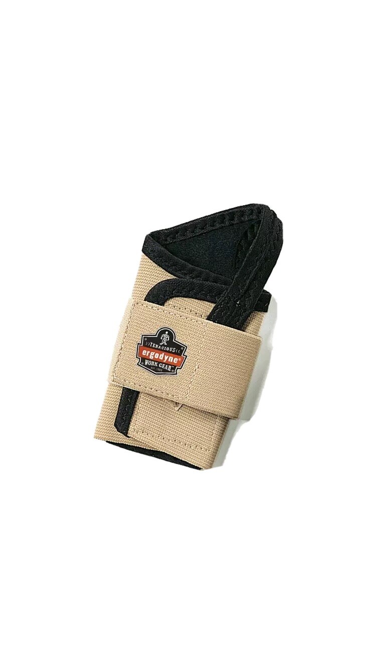 PROFLEX BY ERGODYNE Elastic Wrist Support, Large, Right, 4000, Tan