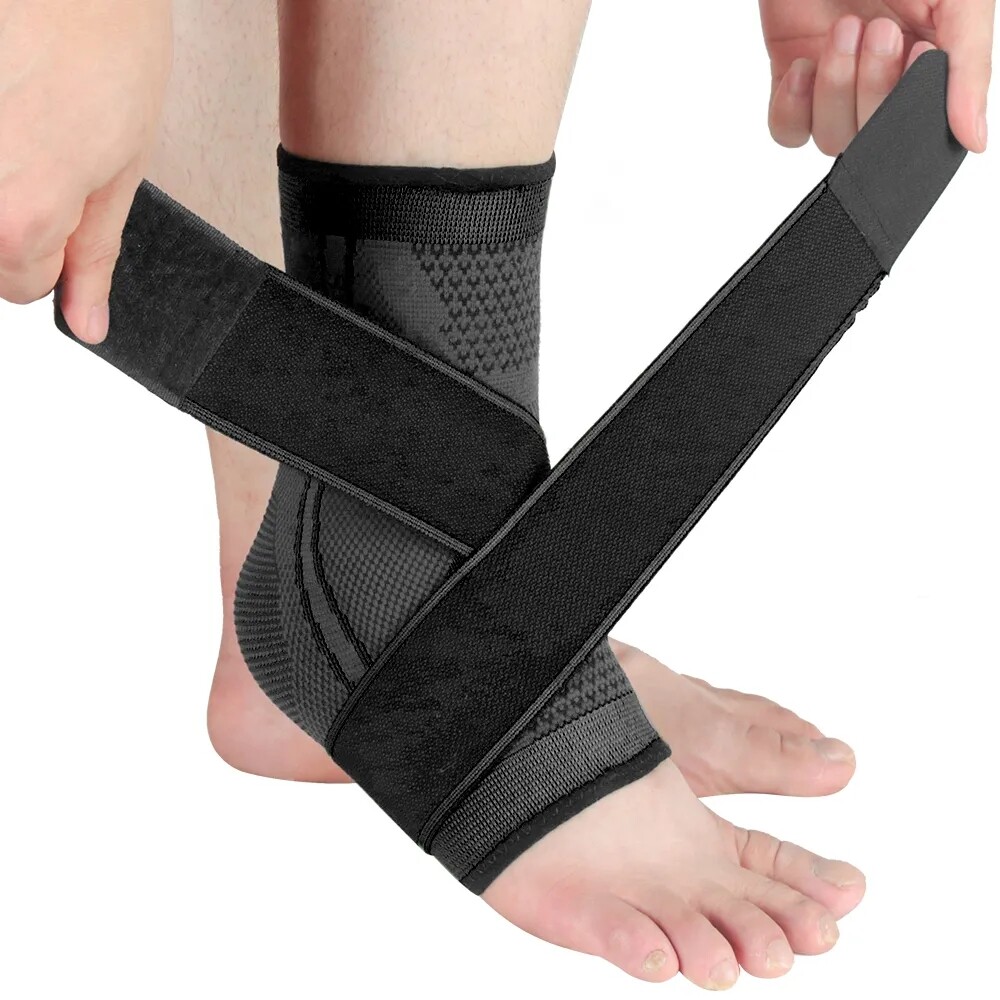 Adjustable Ankle Support Compression Ankle Brace Protector Gym Bandage Straps HW