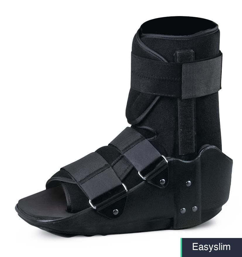 Ankle Walker Standard Black Adjustable Support Straps Mobility Aid