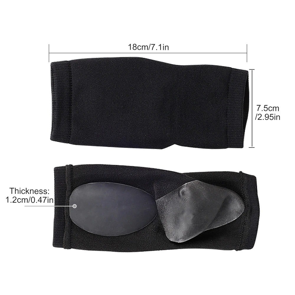 1Pair Arch Support Sleeve Gel Pad Cushion Soft Elastic Fabric Foot Support