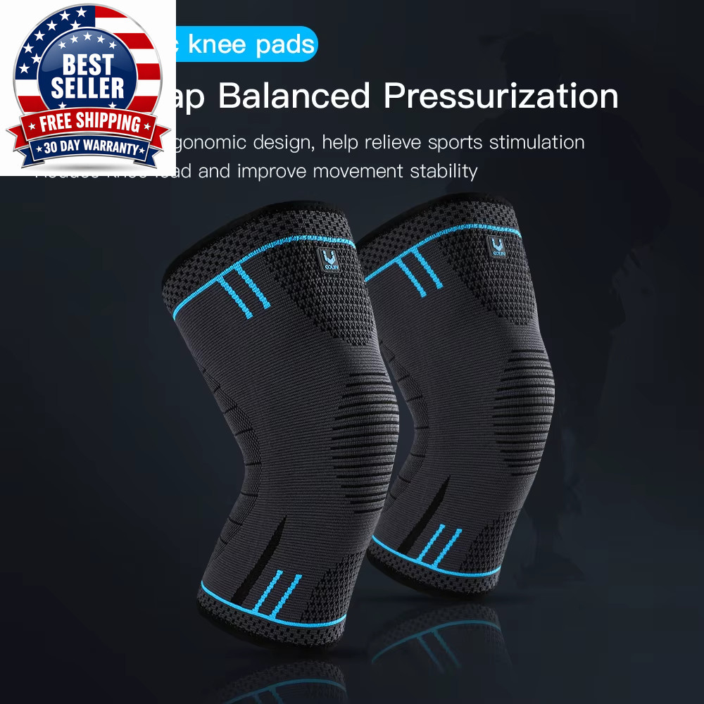 1 Piece of Compression Knee Support Sleeve, Elastic, Breathable, anti Slip Knee