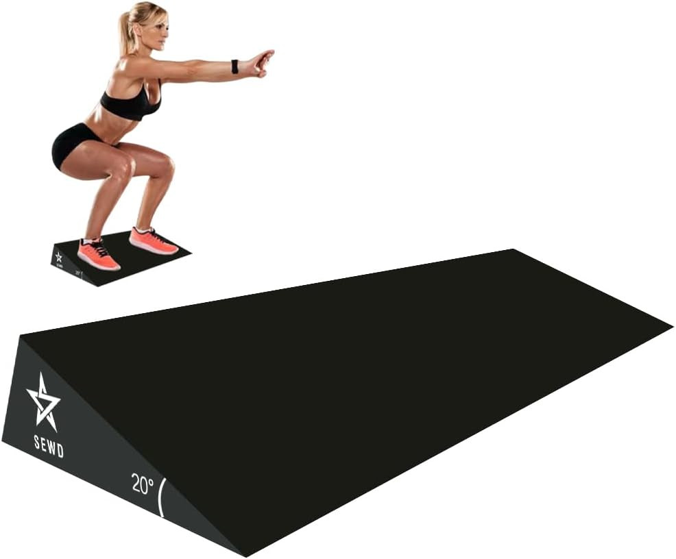 Squat Wedge by SEWD – Extra Large 20 Degree Slant Board for Heel Elevated