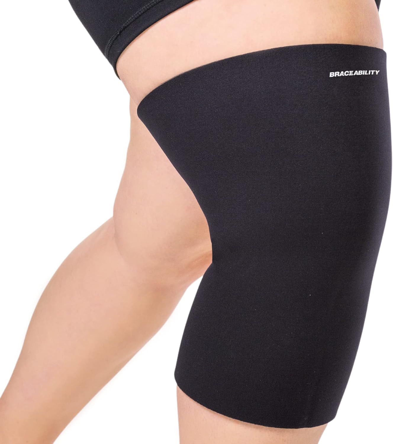 6XL plus Size Neoprene Knee Sleeve Compression Support for Obese Thighs
