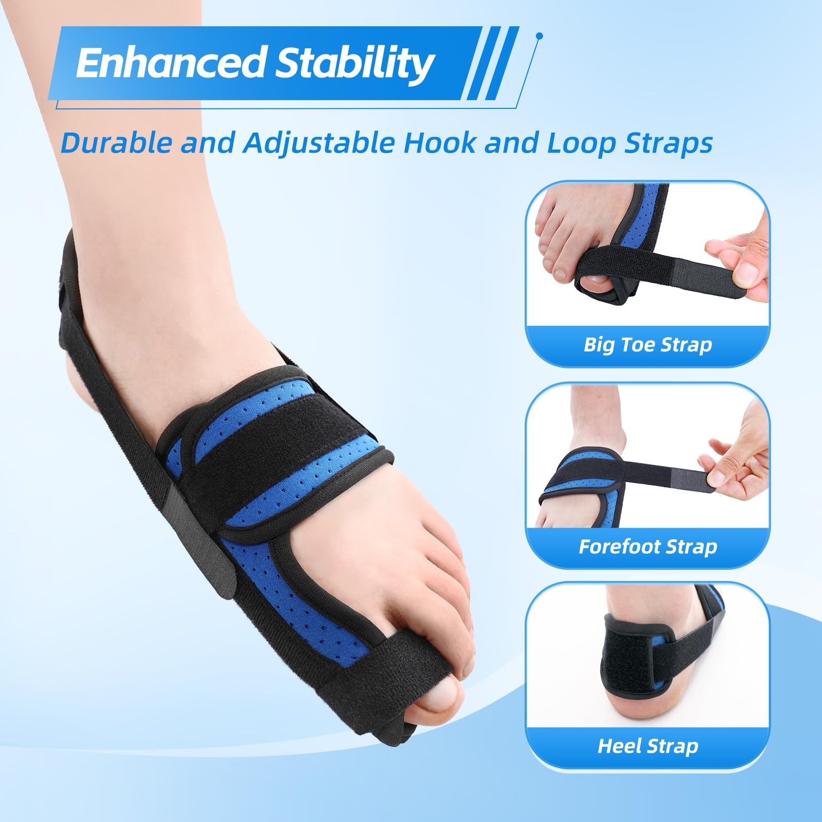 Big Toe Brace Splint for Broken Turf Toe, Fracture, Arthritis, Sprains, Support