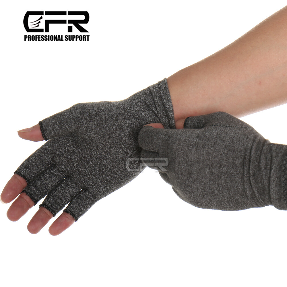 Compression Gloves Carpal Tunnel Anti Arthritis Pain Relief Therapeutic Brace @