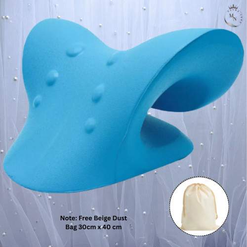 Neck & Shoulder Relaxer Cervical Traction Device Pain Relief TMJ Neck Stretcher