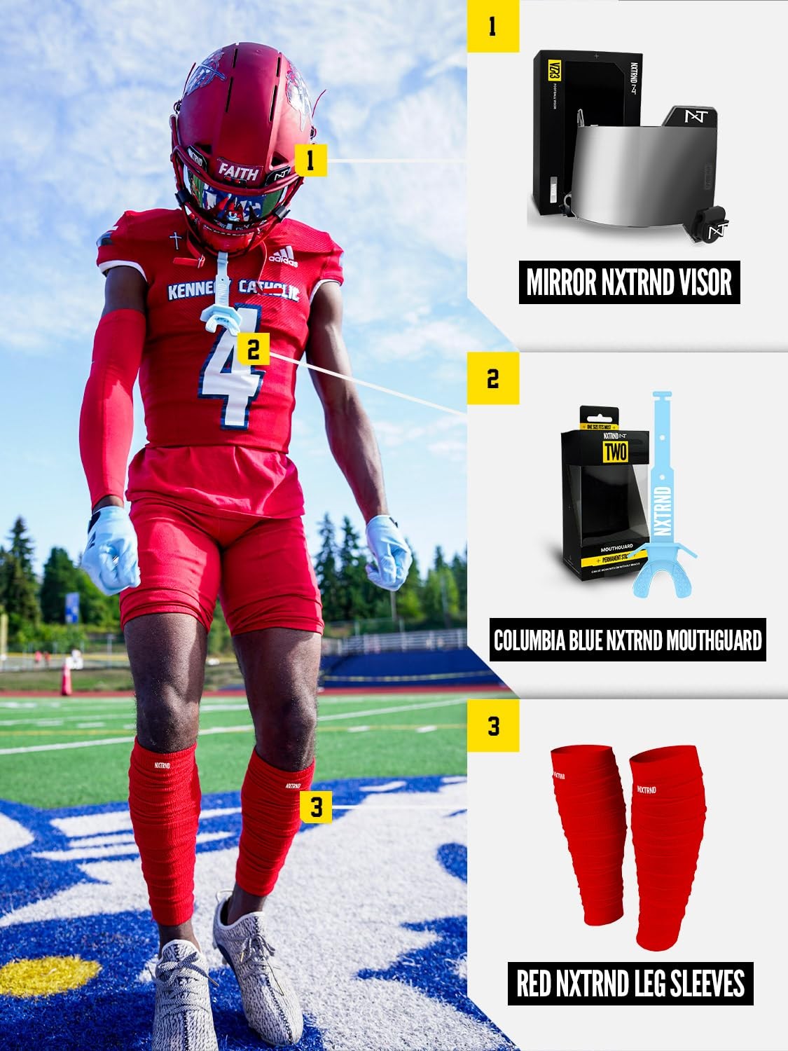 Nxtrnd Football Leg Sleeves Calf Sleeves for Men Boys Sold as a Pair Sport