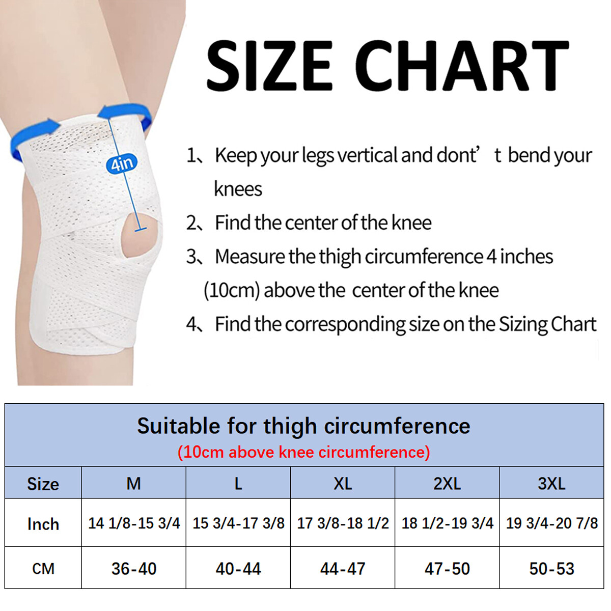 2x Knee Brace Meniscus Compression Sleeve Joint Support Patella Stabilizer Wrap