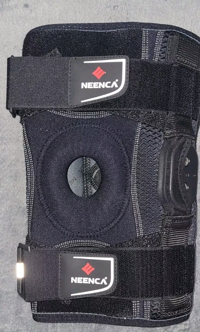 NEENCA Professional Hinged Knee Brace LARGE Knee Pain Sports SEE PICS OPEN BOX