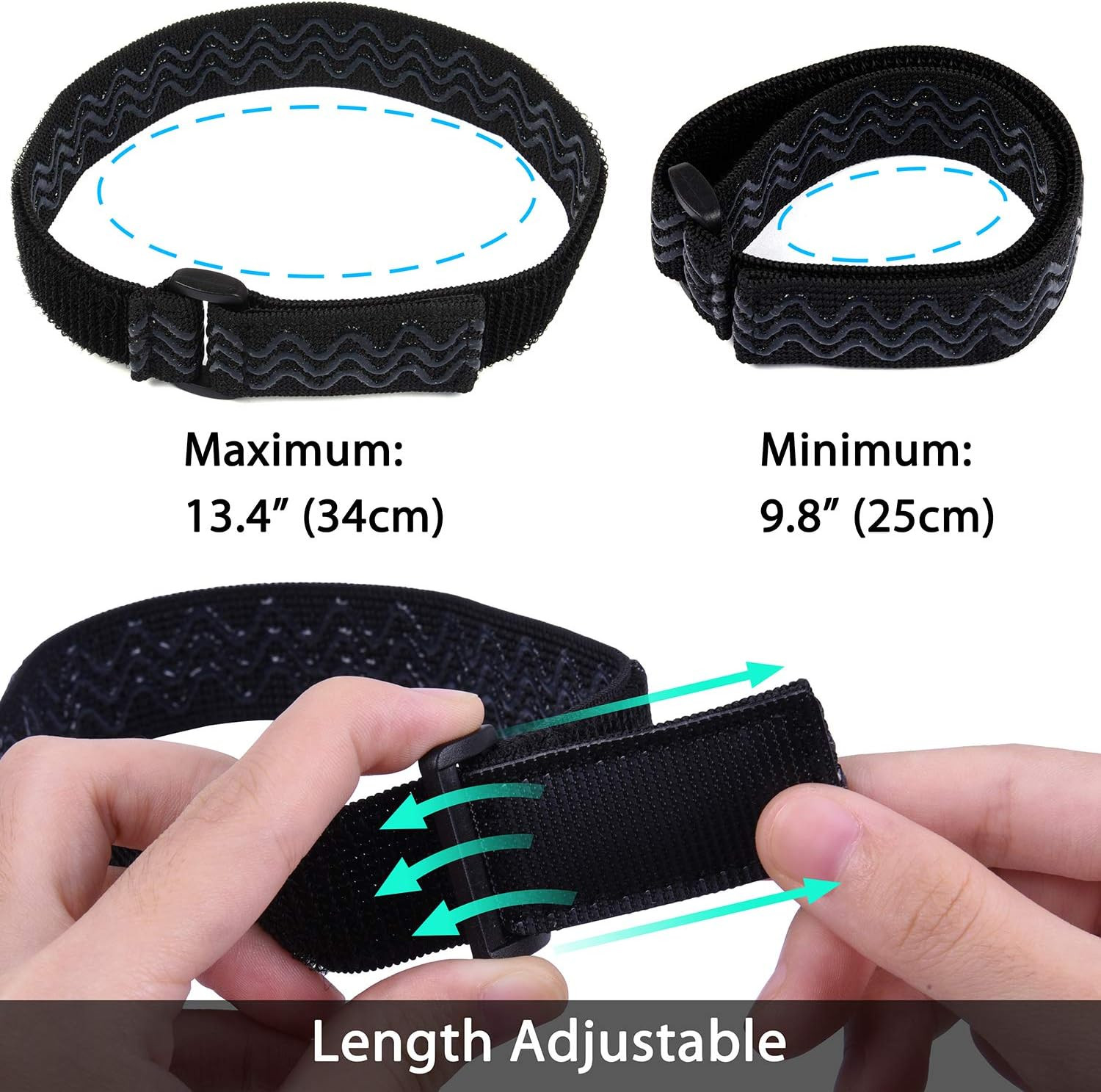 Boot Straps, 1 Pair Knee Boot Straps of Elastic Adjustable Belt, plus Extra 12 P