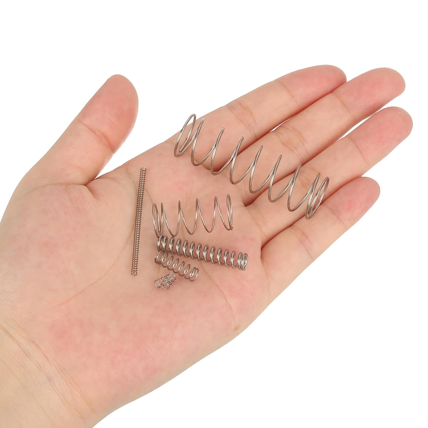 Corrosion-Resistant 304 Stainless Steel Compression Springs, 50mm Length, 20Pcs