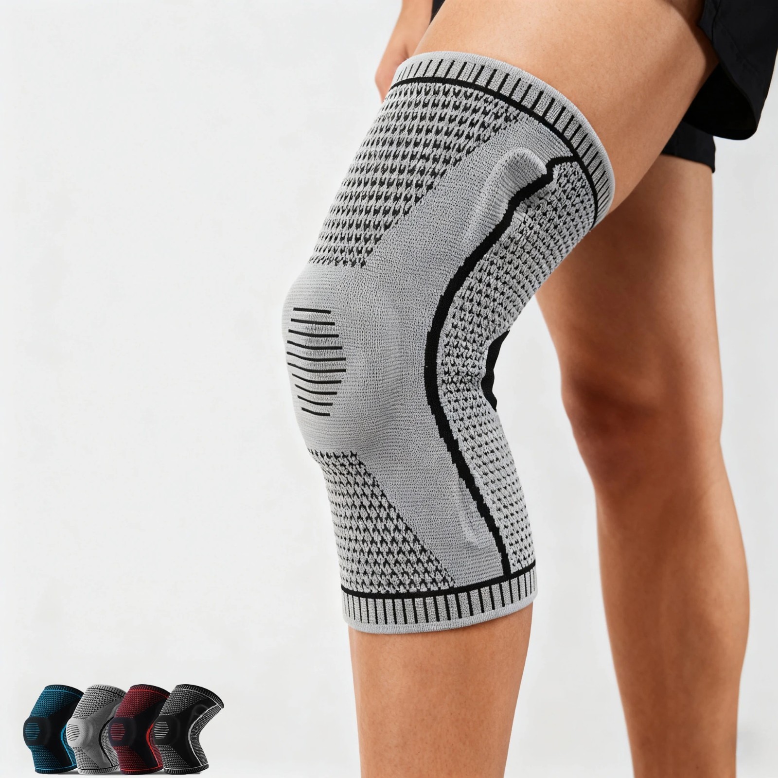 Knee Sleeves Compression Brace Support Sport Joint Injury Pain Arthritis Relief