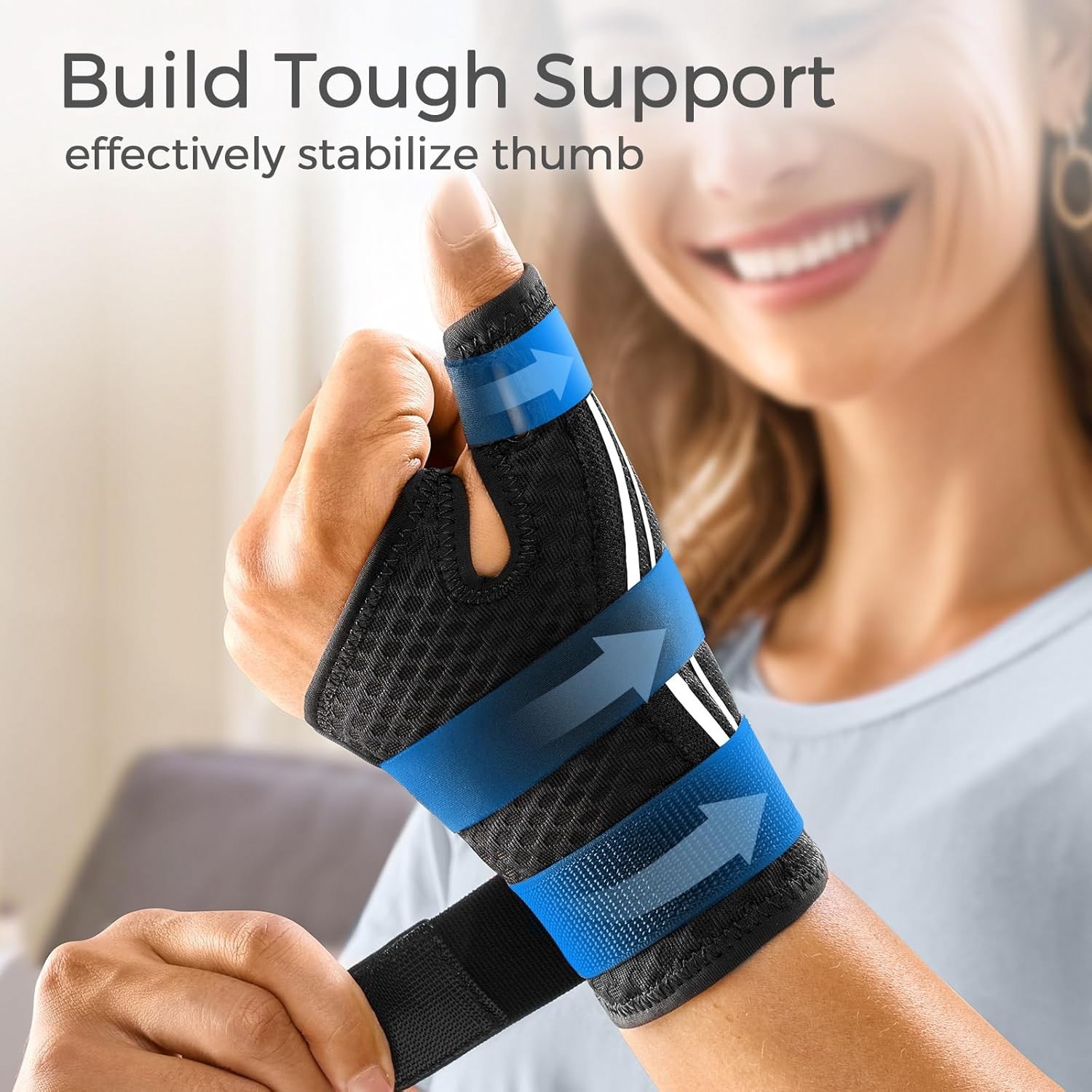 FREETOO Thumb Brace Support Spica Splint Arthritis Pain Relief S/M