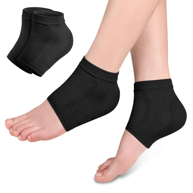 Heel Protector Mesh Gel Silicone Heel Socks Foot Cover Moisturizing Anti-wear An