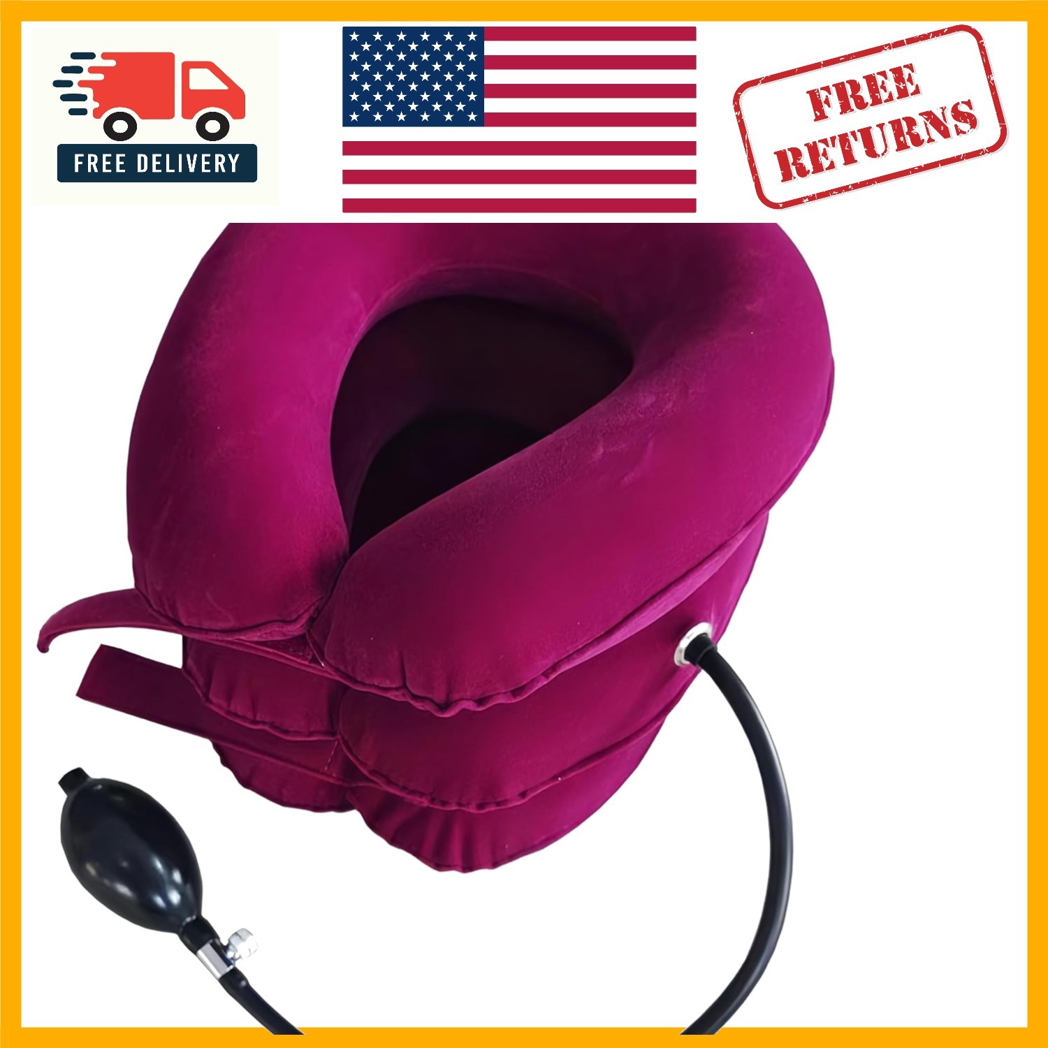 Inflatable Cervical Neck Traction Device – Easy Pain Relief and Spine Alignment