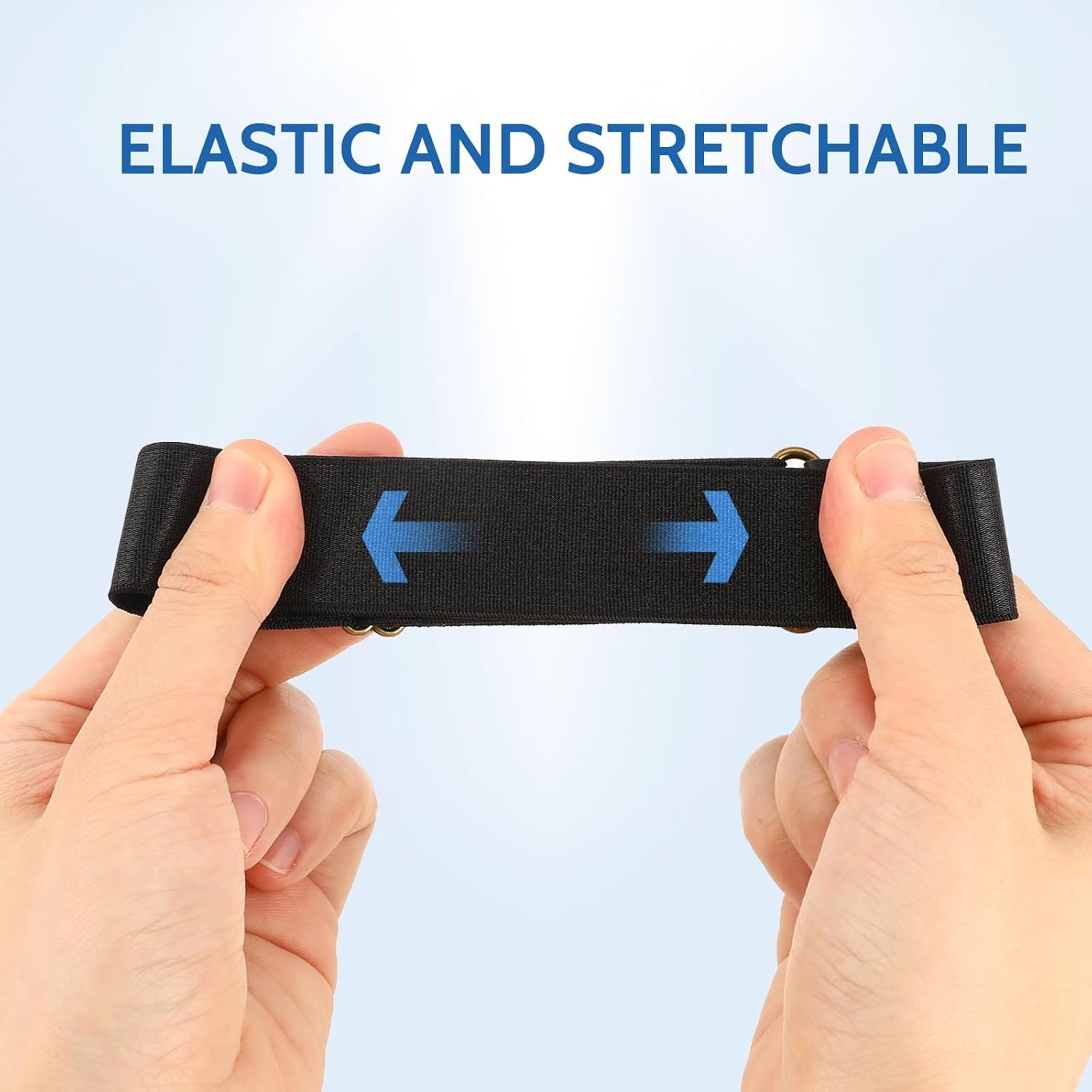 Salbsever Elastic Black Arm Band Sleeve Garters Stretchy Adjustable Anti-Slip Sh