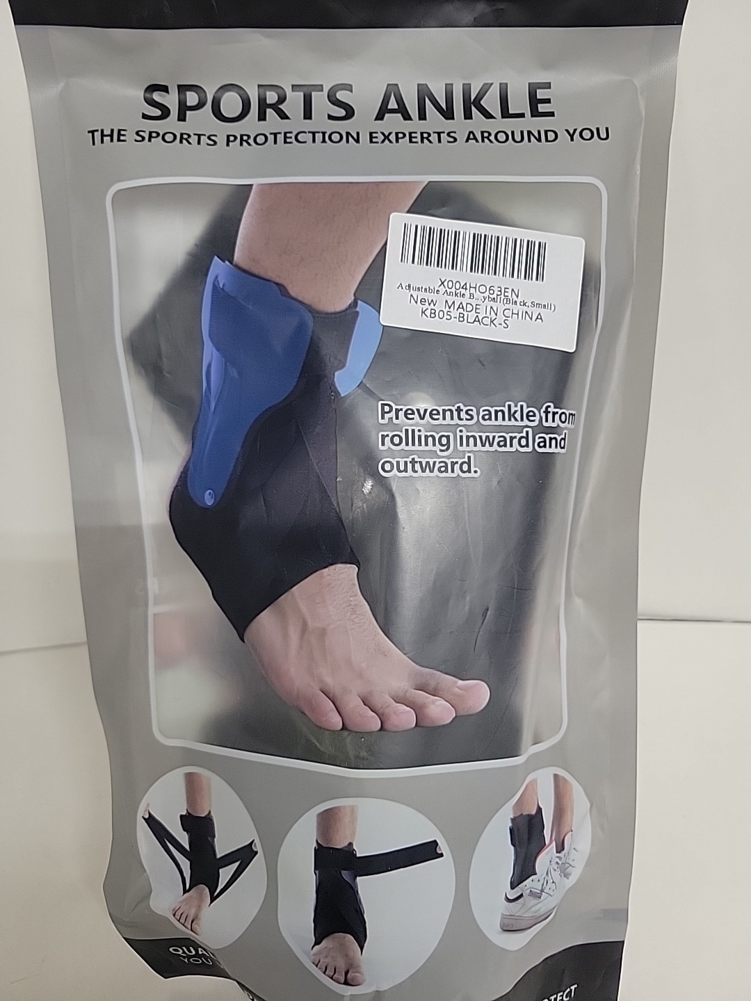 NEW SZ S Sports Ankle Brace Prevents Ankle Rolling Inward/Outward Ankle Protect