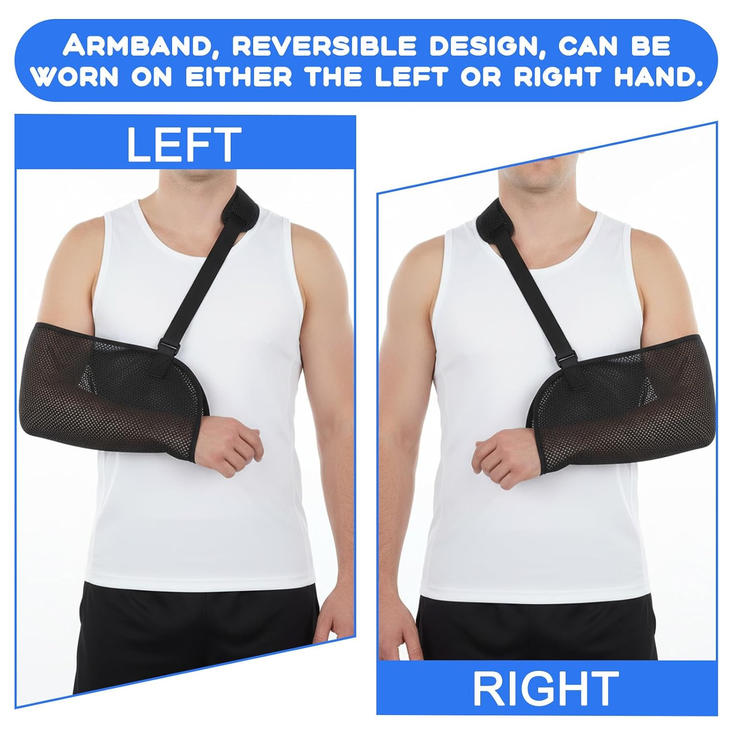 Shoulder Immobilizer Mesh Arm Sling Arm Sling for Shoulder Injury | Adjustabl…